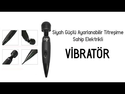 Fairy Siyah Güçlü Ayarlanabilir Titreşime Sahip Masaj Aleti