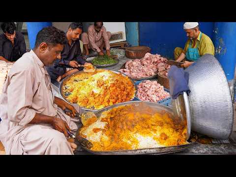 The Best CHICKEN DEGI BIRYANI in Karachi Pakistan | Huge Chicken Biryani Recipe Pakistan Street Food