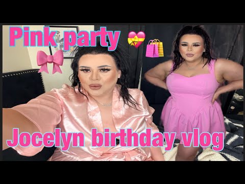 Jocelyn  birthday vlog pink party