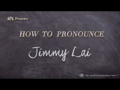 How to Pronounce Jimmy Lai (Real Life Examples!)