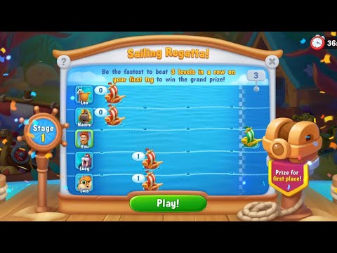 @Fishdom Win Strikes Level 11302 - 11307. Sailing Regatta Stage 1 Completed