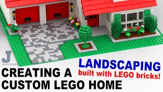Creating A Custom LEGO Home - Landscaping How to Tutorial