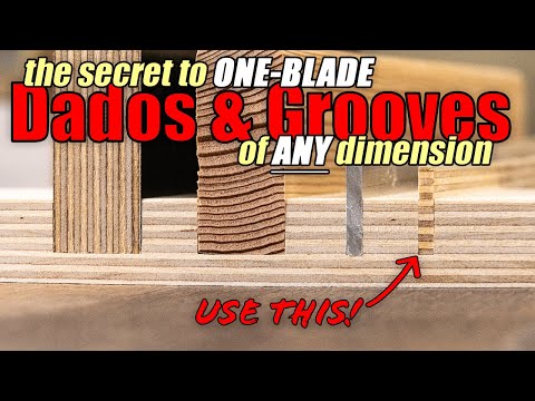 The Secret to Perfect Dados and Grooves / Woodworking