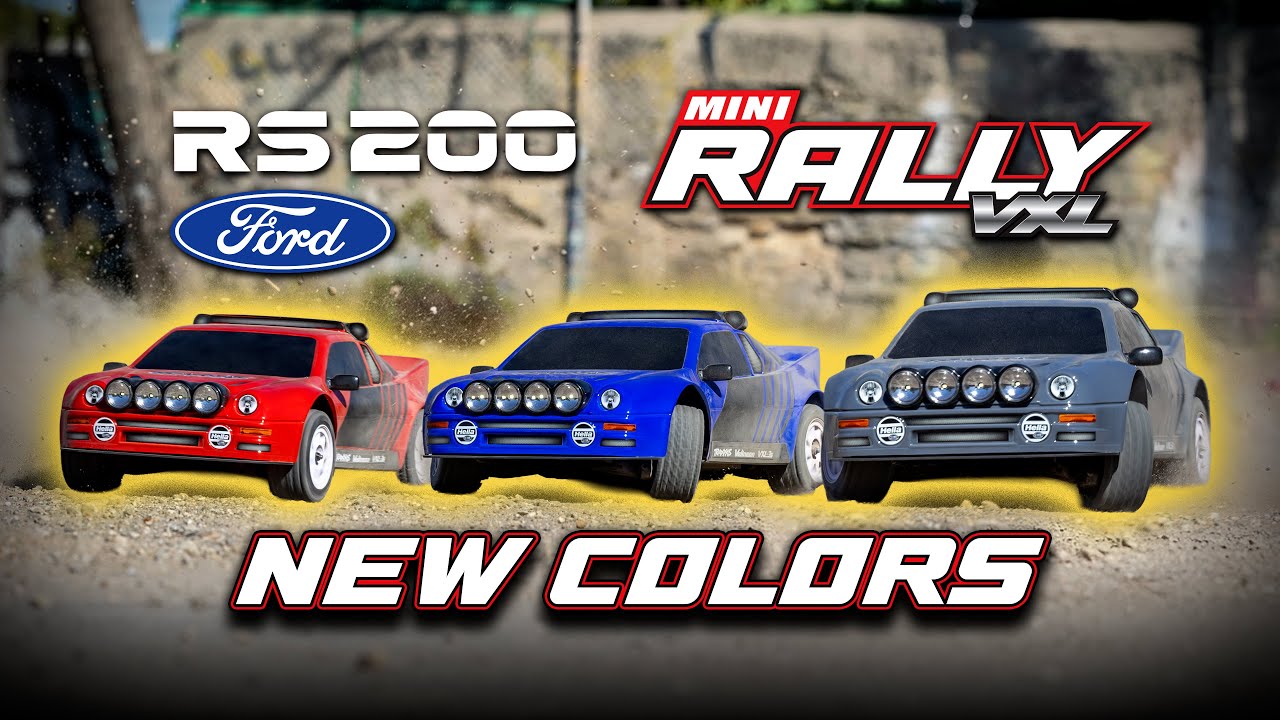 Traxxas Rally VXL Ford RS200 Rot RTR, 4WD, BL