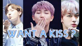 BTS kissing the camera compilation