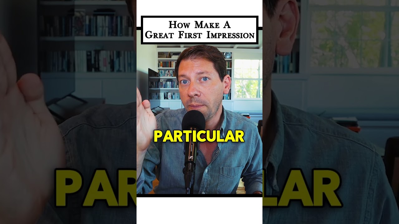 How to make a great FIRST IMPRESSION