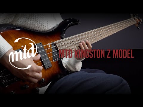 MTD Kingston Z 5 String-Tobacco Sunburst w/Maple Burl Top & Laurel FB image 8