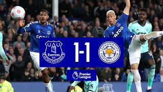 EVERTON 1-1 LEICESTER CITY  PREMIER LEAGUE HIGHLIG