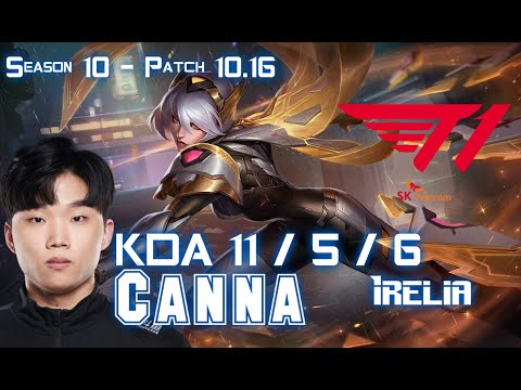T1 Canna IRELIA vs JAYCE Top - Patch 10.16 KR Ranked