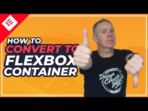 Elementor Convert Existing Designs to Flexbox CSS Container NEW FEATURE