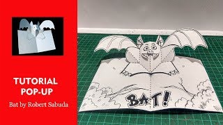 Tutorial Pop Up Bat Template by Robert Sabuda