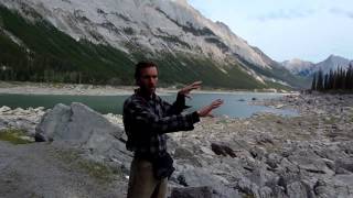 An explanation of weird Medicine Lake, Jasper N. P., Canada