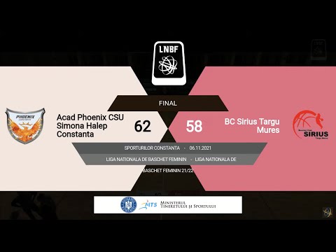 LNBF 2021-2022: Phoenix CSU Simona Halep Constanța - BC Sirius Târgu Mureș
