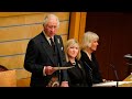 King Charles III addresses Scottish parliament