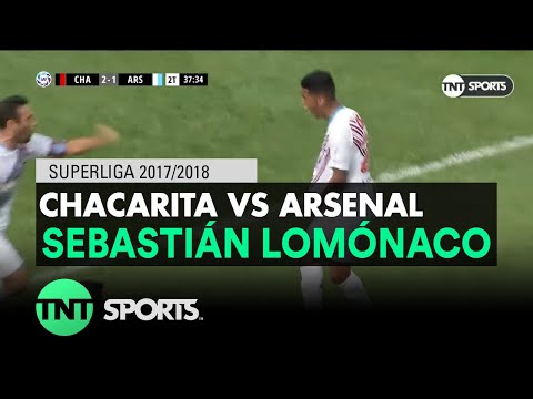 Sebastián Lomónaco (2-2) Chacarita vs Arsenal | Fecha 21 - Superliga Argentina 2017/2018