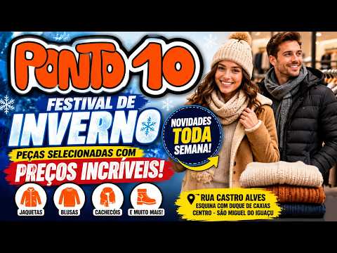 Festival de Inverno da Ponto 10 atrai clientes com promoções e novidades em São Miguel do Iguaçu