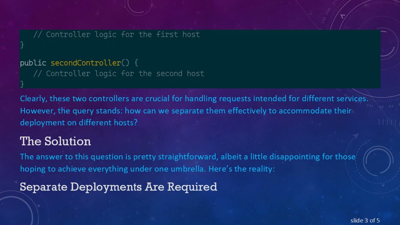 Running Two Controllers on Different Hosts Using Spring Boot