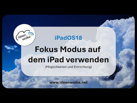 Den Fokus Modus auf dem iPad verwenden (iPad Tutorial iPadOS18)