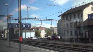 preview picture of video 'Gare de Fribourg / Bahnhof Fribourg / Fribourg railway station, Switzerland'