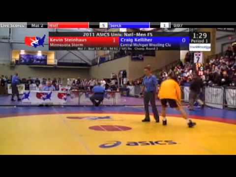 University Freestyle 84kg - Kevin Steinhaus vs. Craig Kelliher