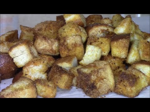 Air Fryer Crunchy Croutons - Homemade