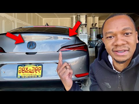 Black Acura Emblem & A-Spec Badge install on my Acura Integra