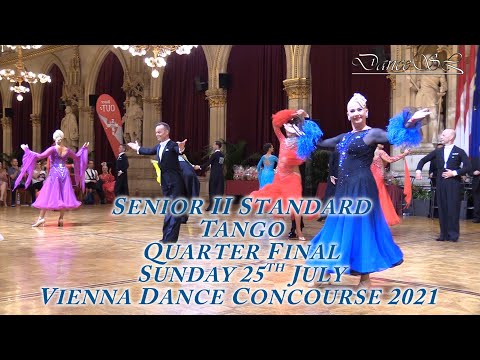 Vienna Dance Concourse 2021 - Senior II Standard Tango WDSF - Quarter Final - 25 July 2021