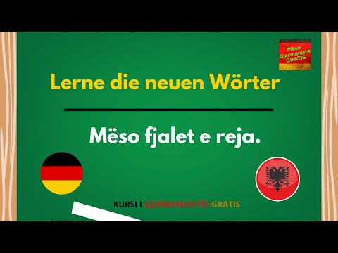 Fjale dhe  Shprehje Gjermanisht Shqip / Mëso Gjermanisht - Gratis /A1 A2 B1 B2