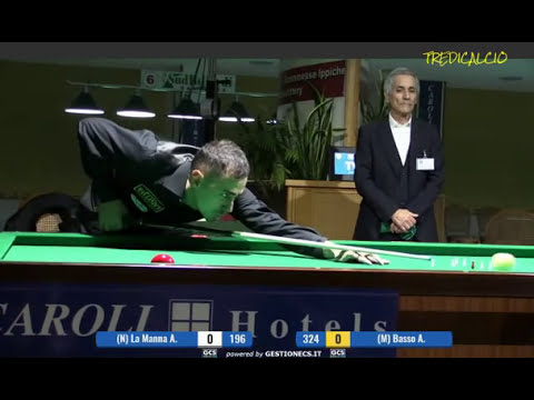 LA MANNA vs BASSO - TROFEO  BILIARDO CAROLI HOTELS - GALLIPOLI 2016