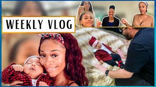 WEEKLY VLOG!♡ | HOLIDAY PICTURES | I TRIED A HEADBAND WIG & MORE ft. YOLOVA HAIR