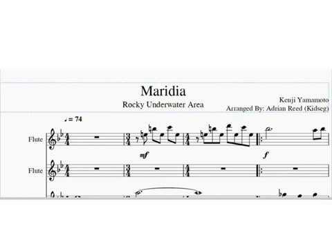 Maridia - Underwater Rocky Area (Super Metroid)