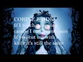 The Corpse Bride tears to shed lyrics 