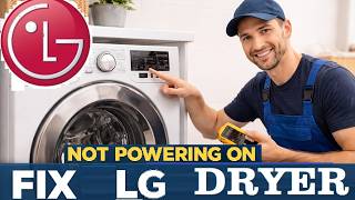 Fix LG Front Load Dryer (Sensor Dry) NO POWER Not Turning On (Washer White Black Wont Turn Broken)