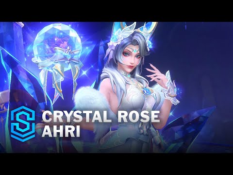 Crystal Rose Ahri Wild Rift Skin Spotlight