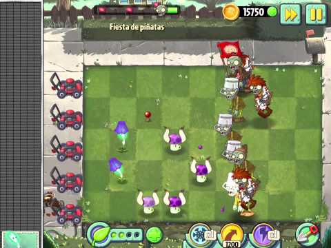 Plants vs Zombies 2 Fiesta de Piñatas Dia 1 #1