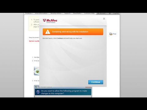 comment installer mcafee