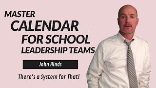 Master Calendar for School Leadership Teams