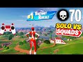 70 Elimination Solo Vs Squads Gameplay Wins (Fortnite Chapter 5 PS4 Controller)
