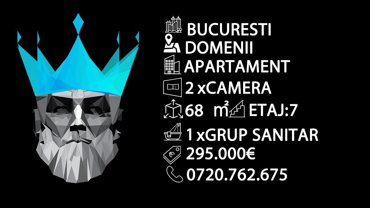 Tur video Apartament 2 camere | 7/8 |Terasa | 2 Bai | Domenii-Alia Residence