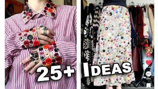 25+ Genius Button DIY Ideas to Upcycle Clothing and Make It Look Expensive