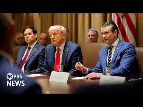 WATCH LIVE: Trump holds Cabinet meeting during negotiations to end the Iran war