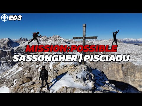 MISSION:POSSIBLE - E03 - Sassongher/Pisciadù - Winter Edition - Drone 4K - Ferrata Tridentina