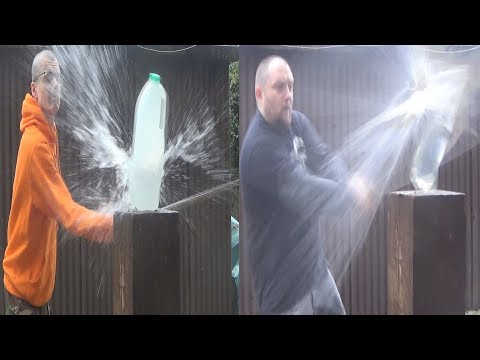 Bottle Cutting with WeaponCollector Katana/Falchion/Machete