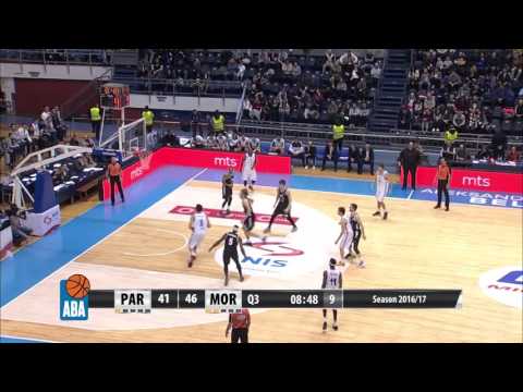 ABA Liga 2016/17 highlights, Round 14: Partizan NIS - Mornar (18.12.2016)