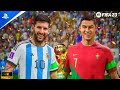 FIFA 23 | Portugal vs. Argentina |FIFA World Cup Final 2022 Qatar |Messi vs. Ronaldo - 4k Gameplay
