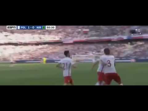 Arkadiusz Milik Goal - Poland vs North Ireland 1-0 (Euro 2016) HD
