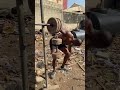 REAL AFRICAN MUSCLE MONSTER KICKING IT WITH NO EXCUSES | follow for homemade training tips #gym