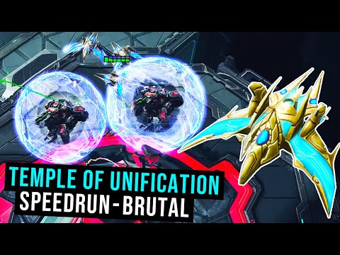 StarCraft 2 LotV Speedrun - Mission 9: Temple of Unification (Brutal)