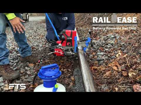 𝙍𝙖𝙞𝙡𝙀𝙖𝙨𝙚: Battery Powered Rail Drill in Action