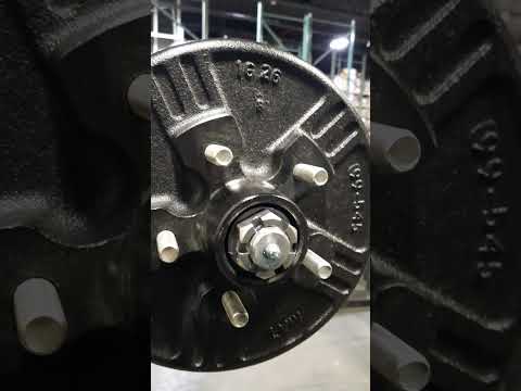 How to tighten castle nut on trailer axle #short #trailerrepair #diy #howto
